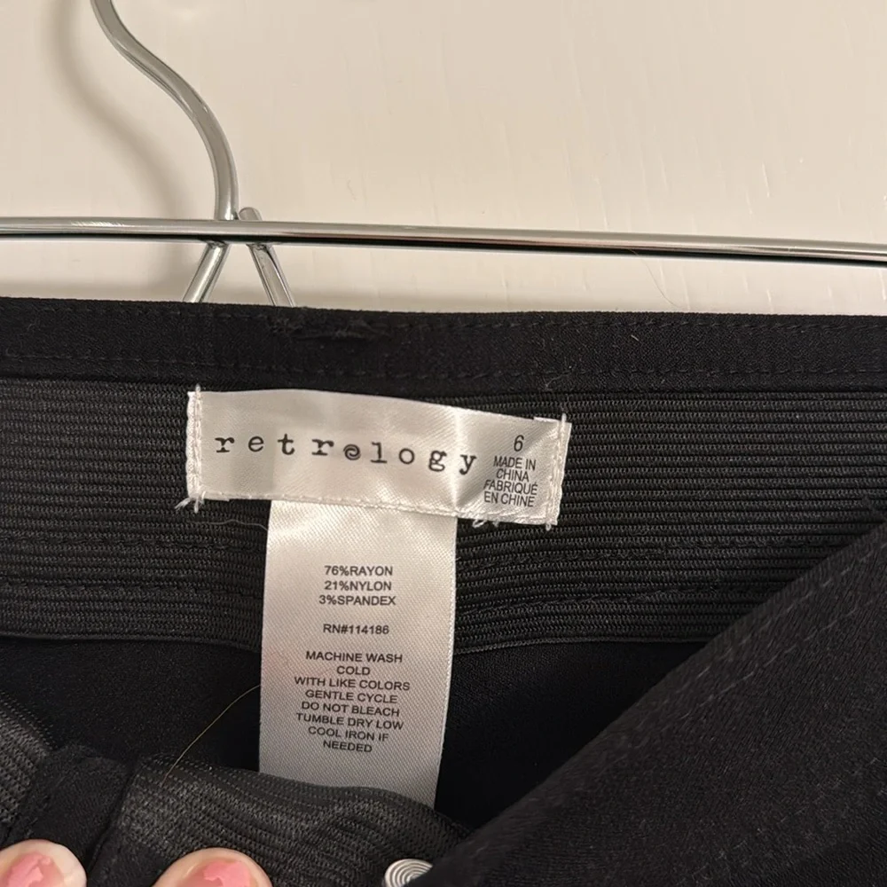 Black Capri Pants with Comfort Waist - Picture 2 of 5